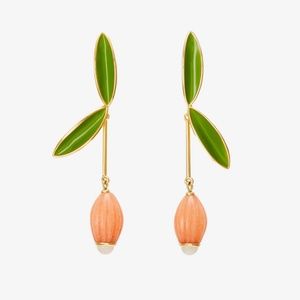 Kate Spade earrings leaf fruit earrings